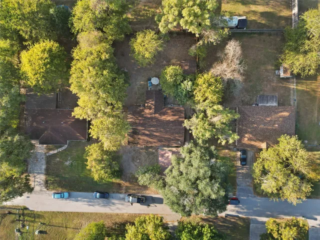 a view of a garden with a lake