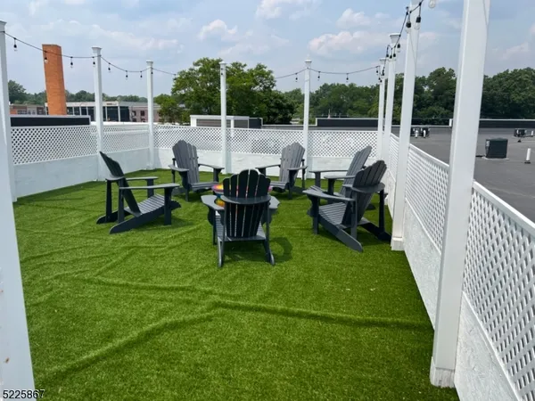 a view of an outdoor sitting area