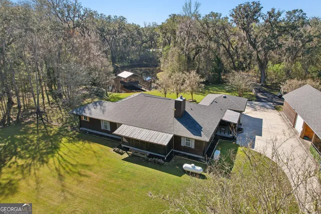 a view of outdoor space with seating