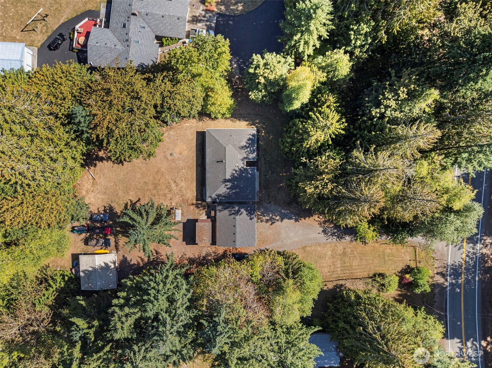 119 River Heights Road Centralia, WA 98531 - Photo 39 of 40 an aerial view of a house with a yard