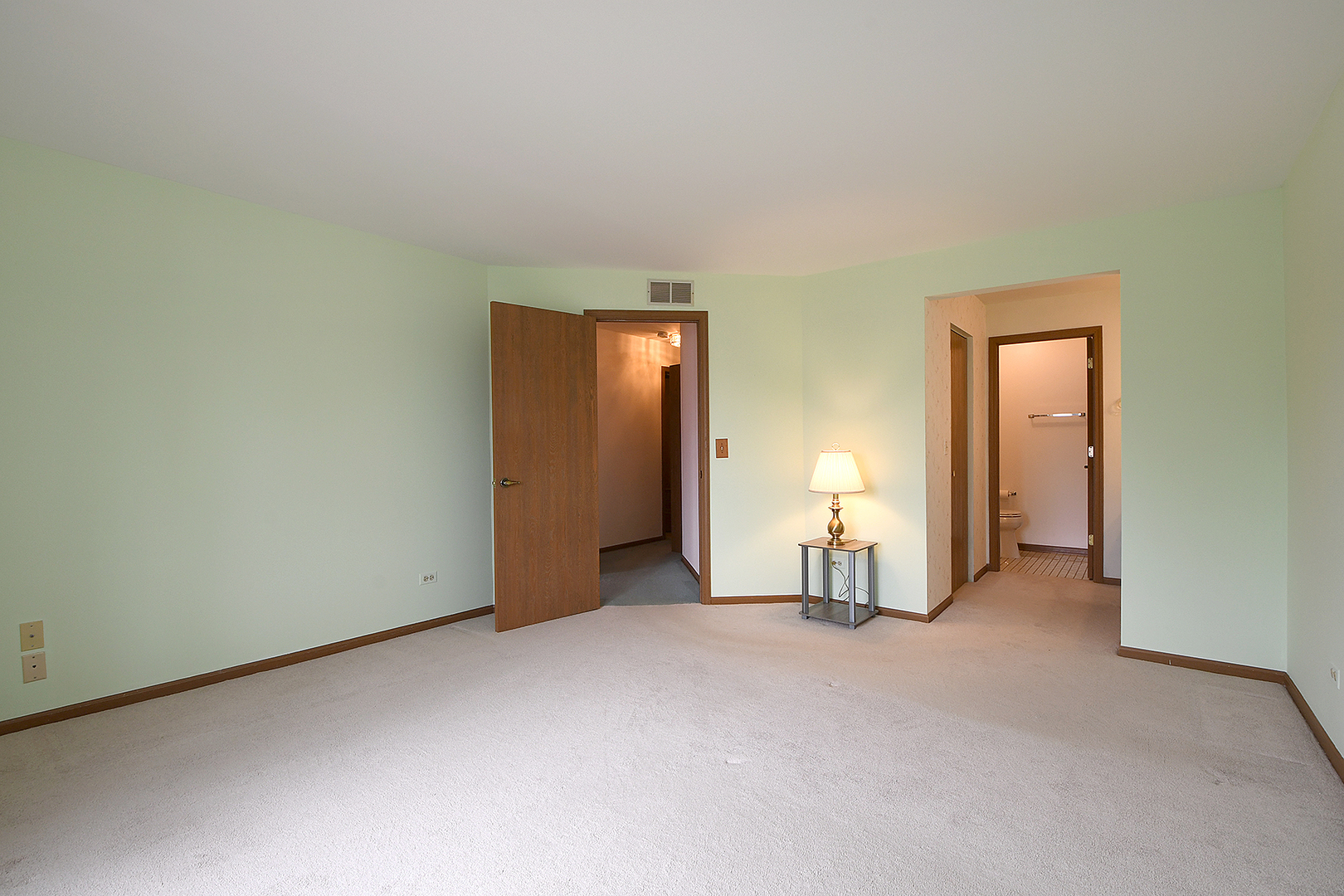 9722 West Creek Road, Unit E2 Palos Park, IL 60464 - Photo 14 of 18 an empty room with a lamp and closet