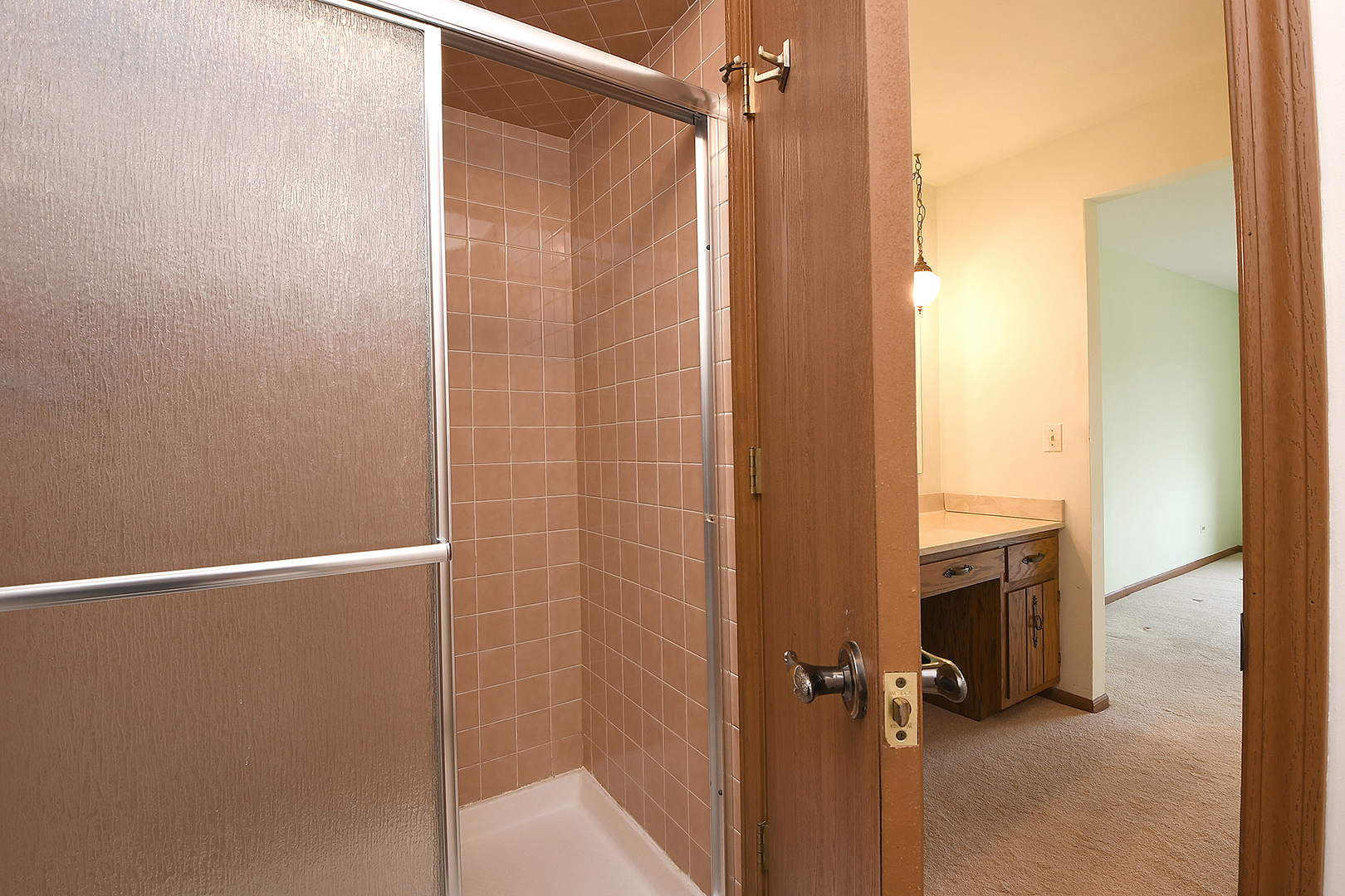 9722 West Creek Road, Unit E2 Palos Park, IL 60464 - Photo 17 of 18 a bathroom with a shower