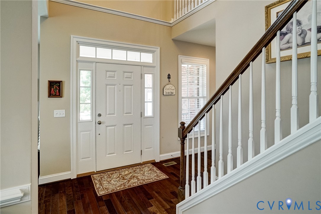 3606 Edenfield Road Midlothian, VA 23113 - Photo 7 of 67 Entryway featuring wood-finish flooring, a white p