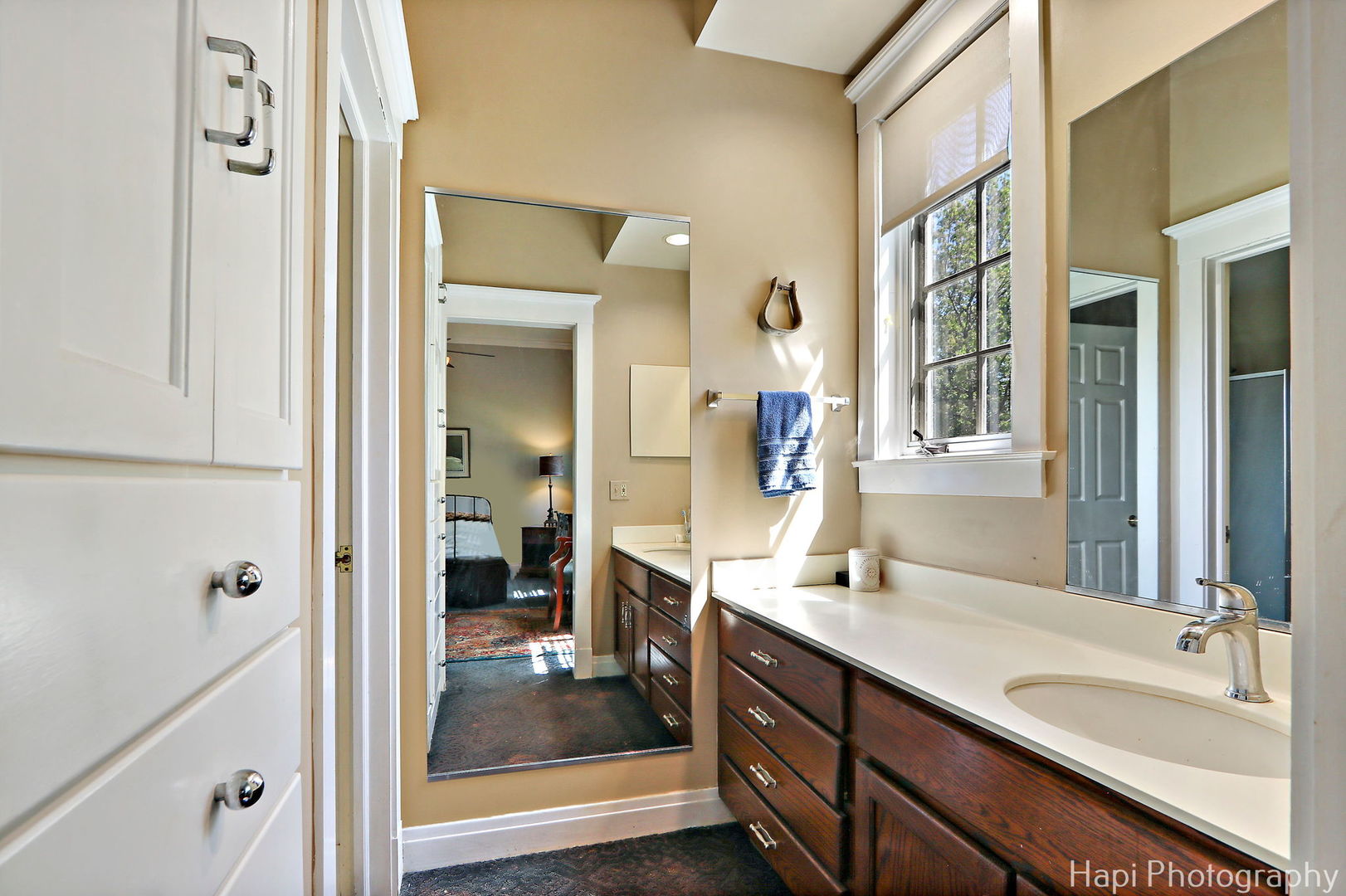 23 West County Line Road Barrington Hills, IL 60010 - Photo 37 of 71 a bathroom with a granite countertop sink mirror and vanity