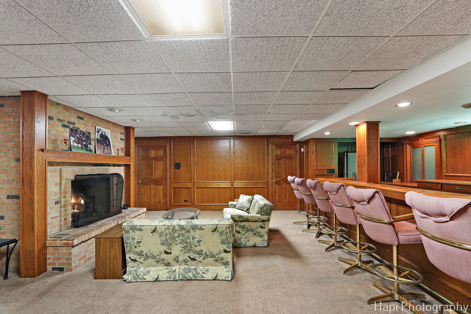 23 West County Line Road Barrington Hills, IL 60010 - Photo 42 of 71 a living room with furniture a rug and a fireplace