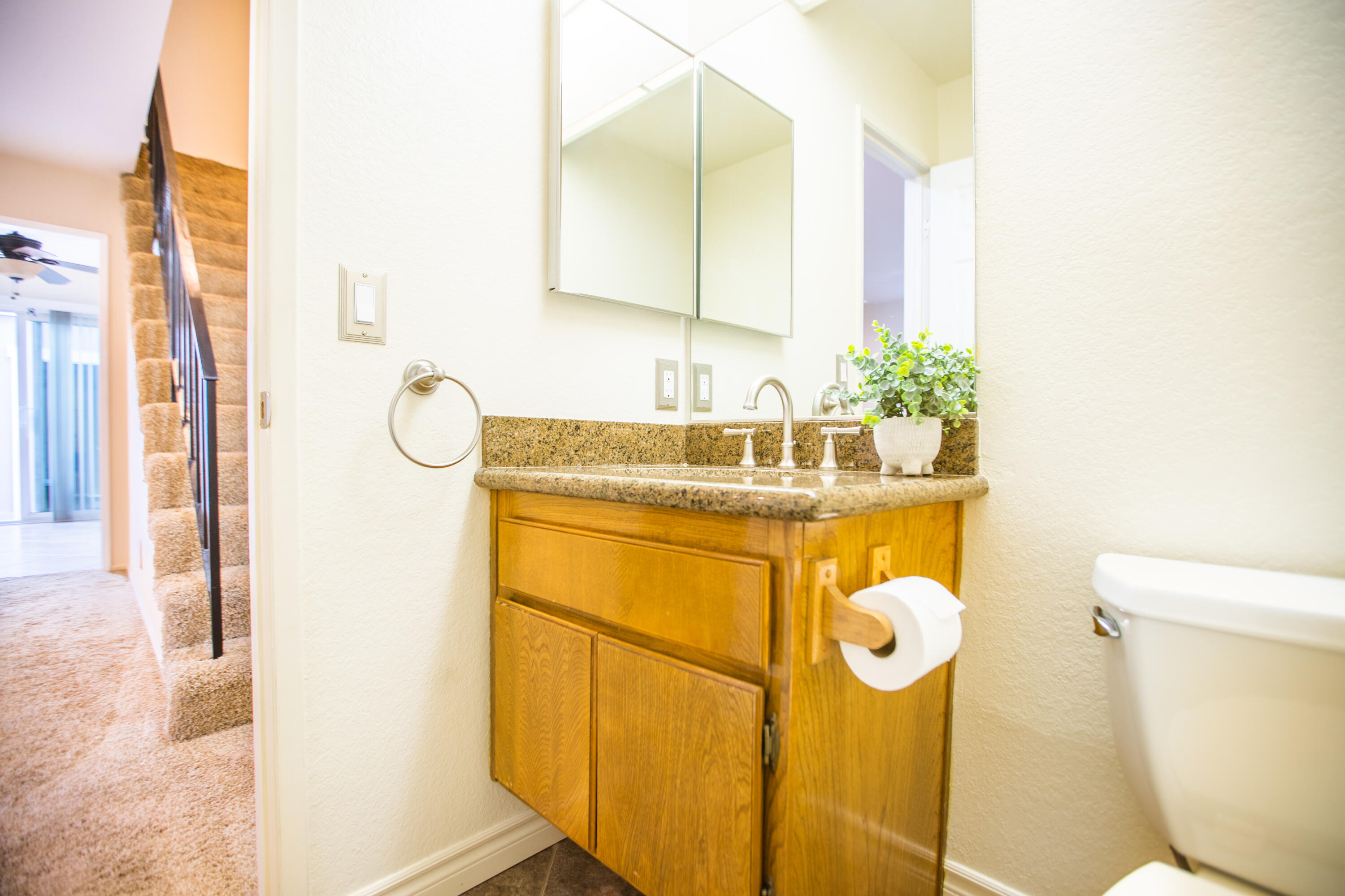 15261 Leffingwell Road, Unit 3 Whittier, CA 90604 - Photo 6 of 33 a bathroom with a sink and mirror