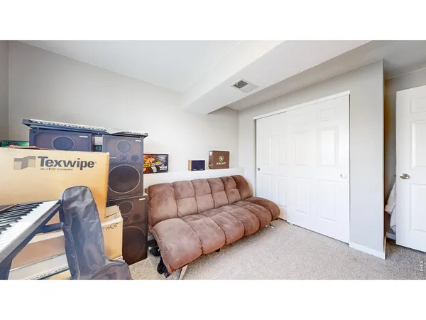 a open kitchen with a washer and dryer
