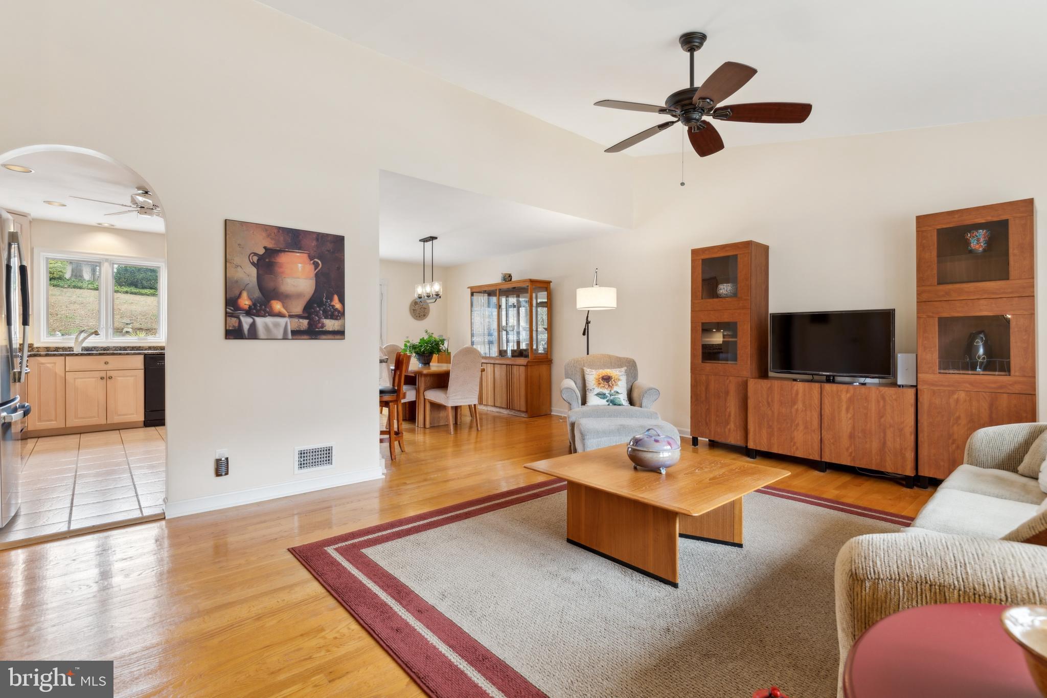 8708 Gateshead Road Alexandria, VA 22309 - Photo 7 of 52 Formal Living Room w/ Gleaming Hardwoods
