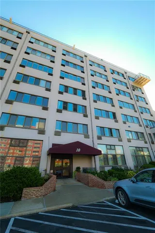 a front view of a building