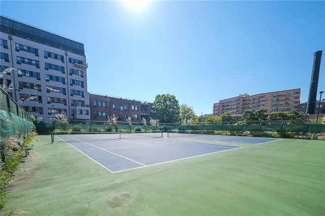 a view of a basketball court