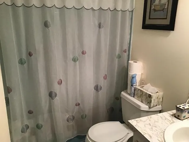 a bedroom with two beds and a window