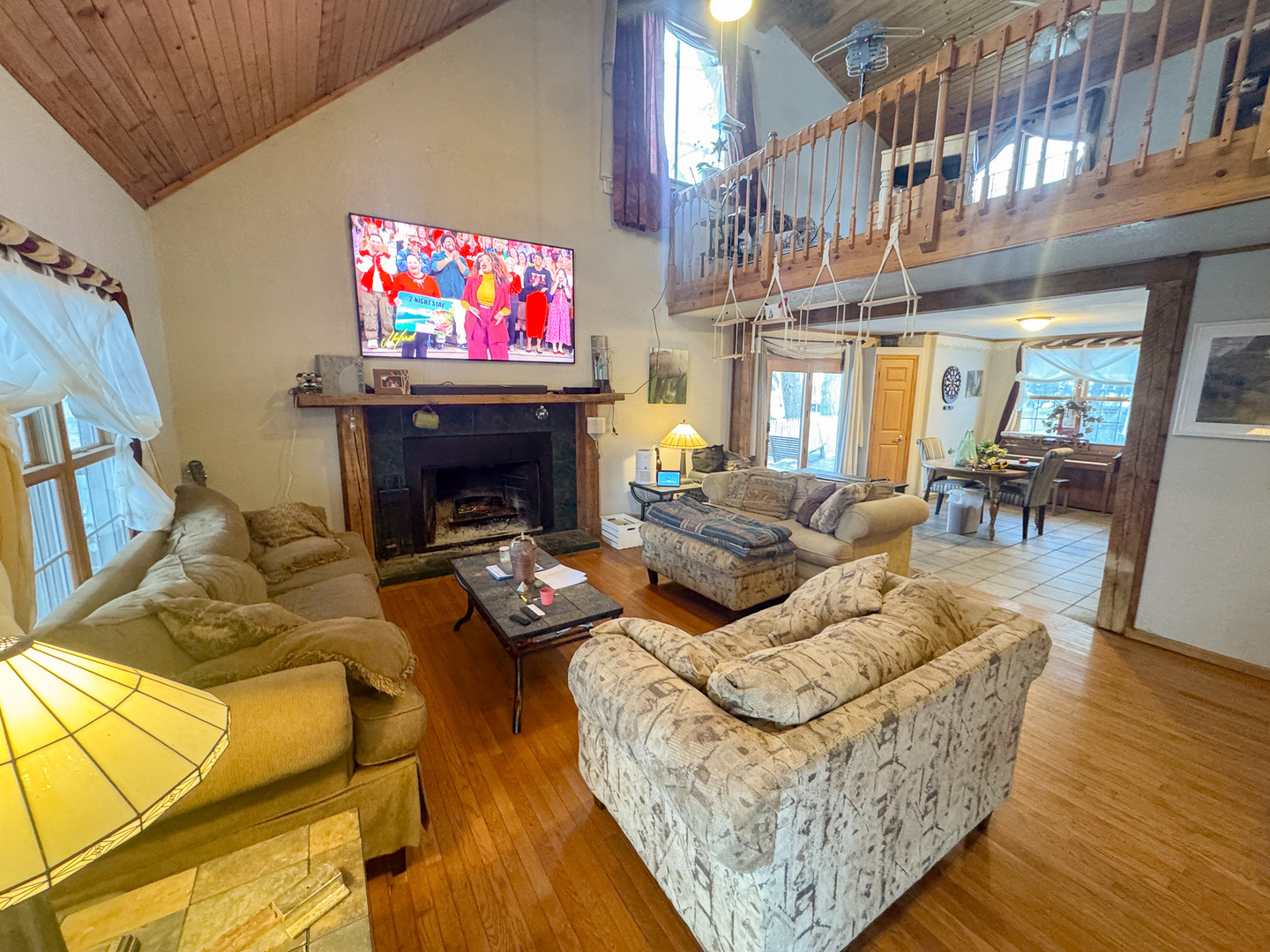 206 Boyd Avenue Amboy, IL 61310 - Photo 14 of 44 a living room with furniture and a fireplace