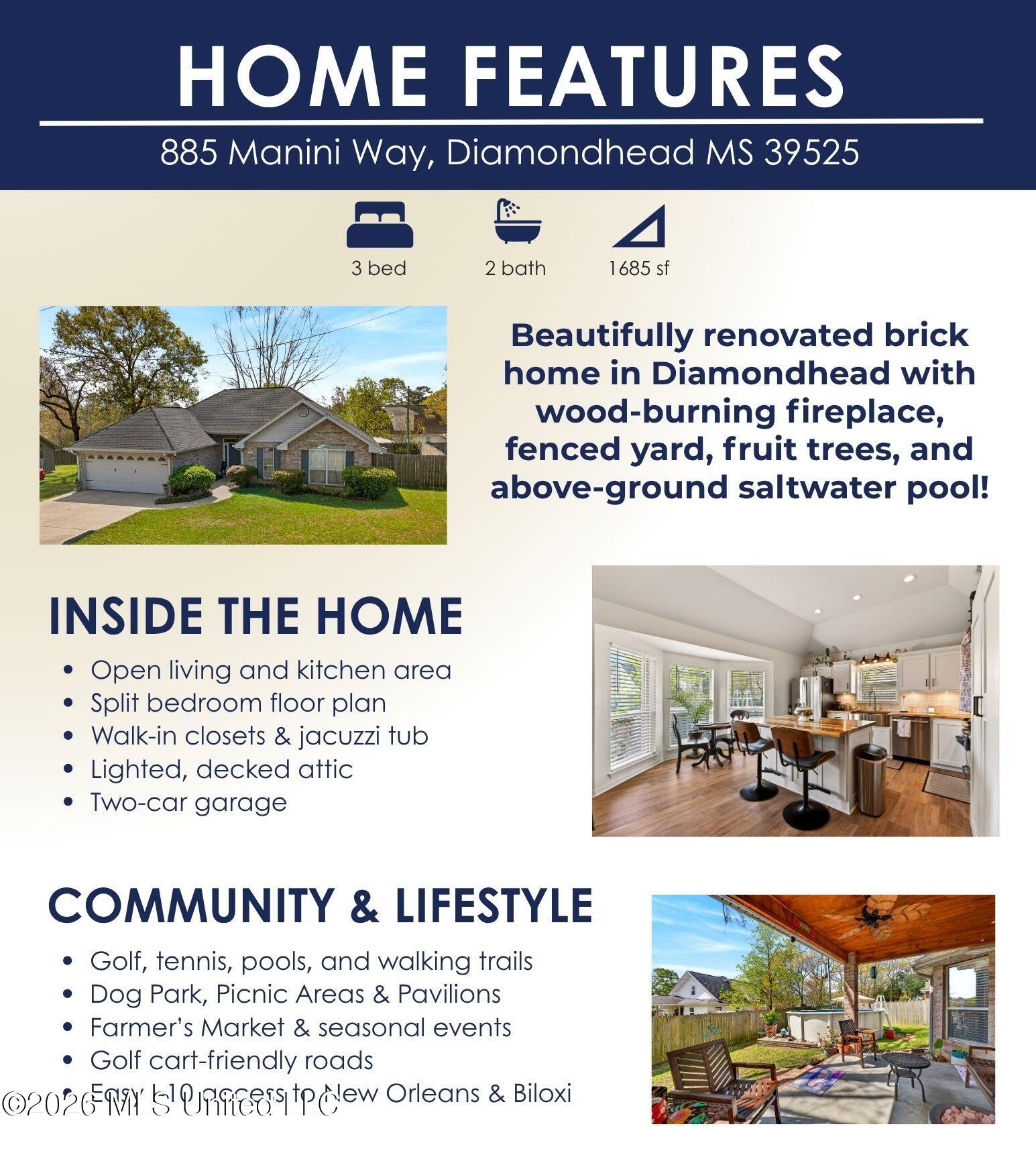 885 Manini Way Diamondhead, MS 39525 - Photo 5 of 55 Features