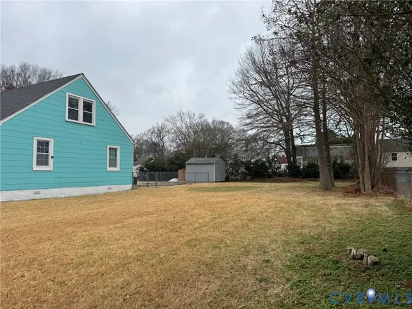 a backyard of a house