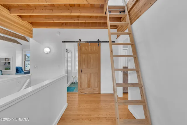 a view of an entryway with staircase