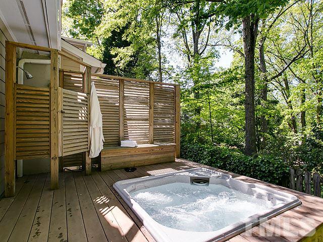2004 Buckingham Road Raleigh, NC 27607 - Photo 13 of 25 a backyard of a house with seating space