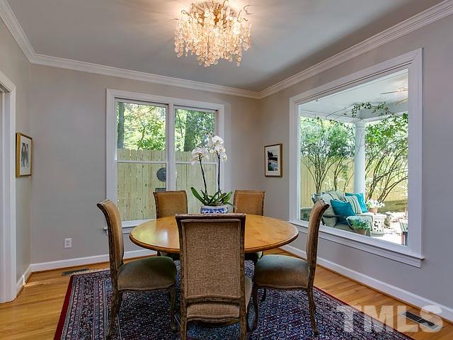 2004 Buckingham Road Raleigh, NC 27607 - Photo 8 of 25 a view of a dining room with furniture window and outside view