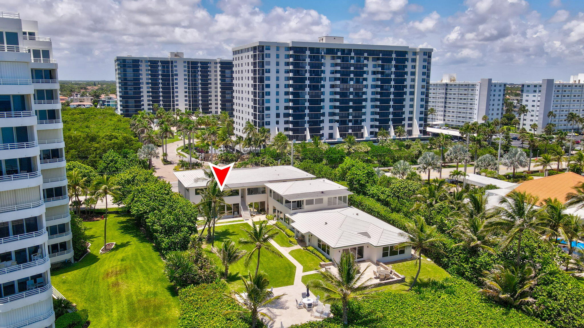 3401 South Ocean Boulevard, Unit 6 Highland Beach, FL 33487 - Photo 27 of 33 a aerial view of a multi story building