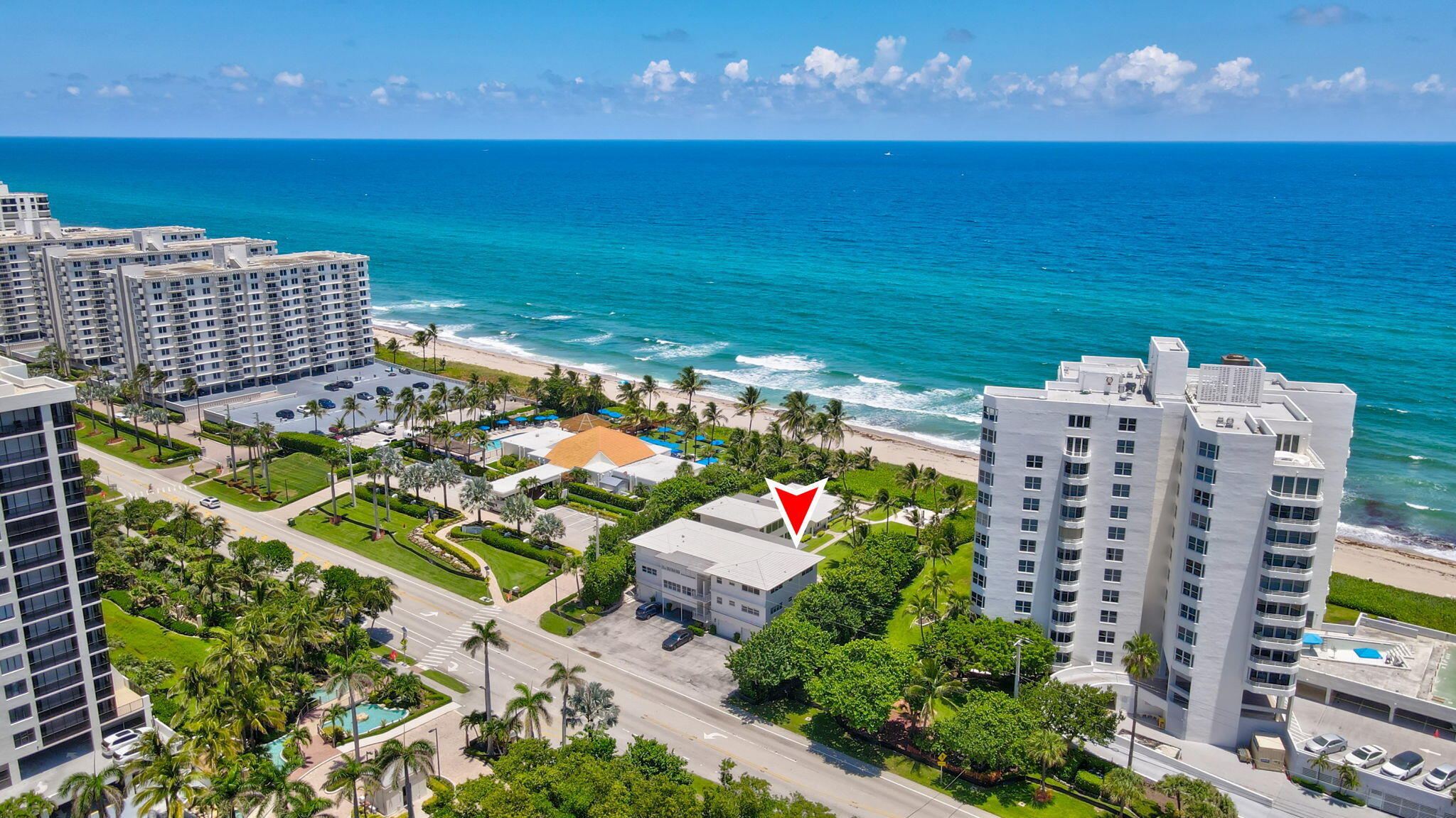 3401 South Ocean Boulevard, Unit 6 Highland Beach, FL 33487 - Photo 31 of 33 a view of a city with an ocean view