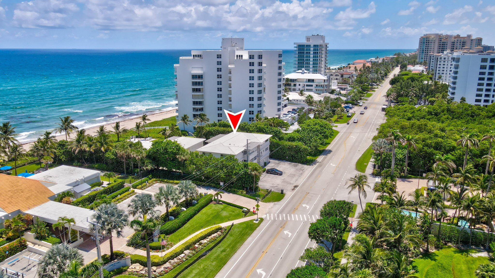 3401 South Ocean Boulevard, Unit 6 Highland Beach, FL 33487 - Photo 32 of 33 a view of a city with tall buildings