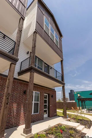 a front view of a building