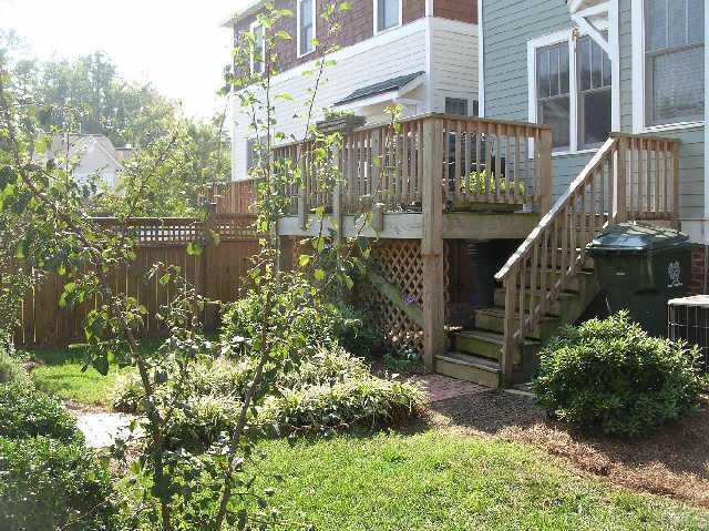 3412 Falls River Raleigh, NC 27614 - Photo 10 of 10 Landscaped Fenced in Back Yard W/ Deck