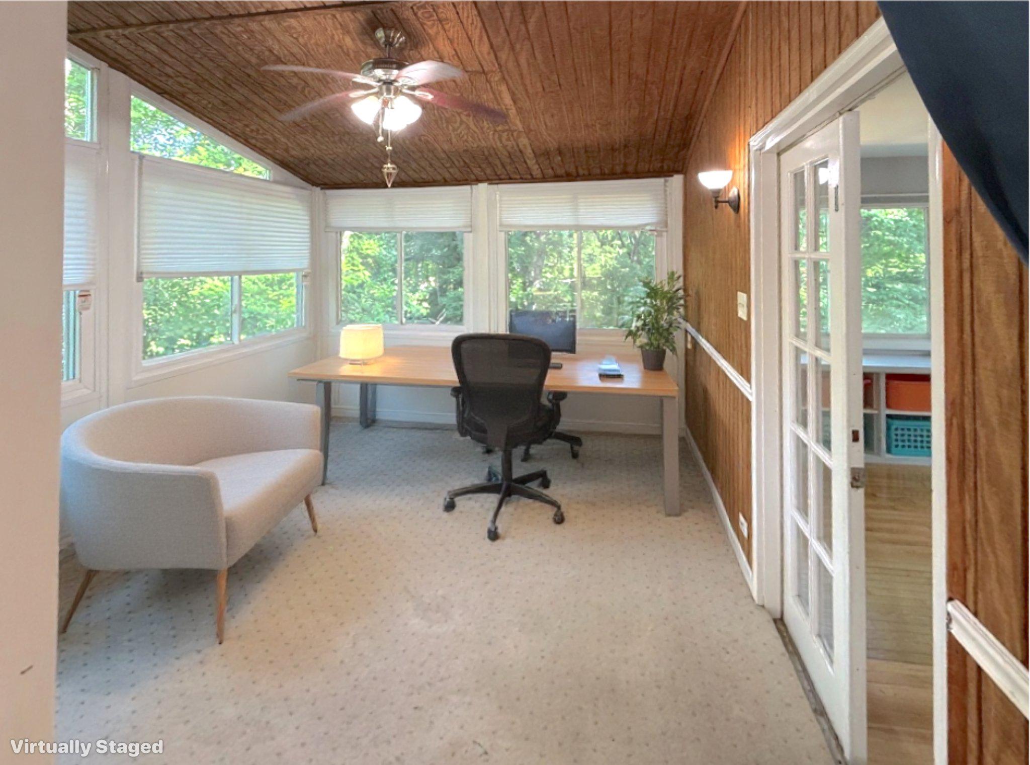 9006 Sidehill Road Ellicott City, MD 21042 - Photo 9 of 53 Bright and airy home office retreat. Virtual Stage
