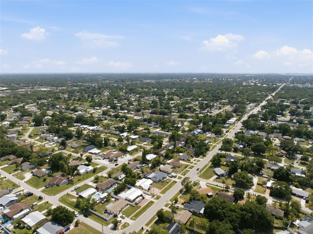 4536 Webber Street Sarasota, FL 34232 - Photo 33 of 45 an aerial view of residential houses with city view