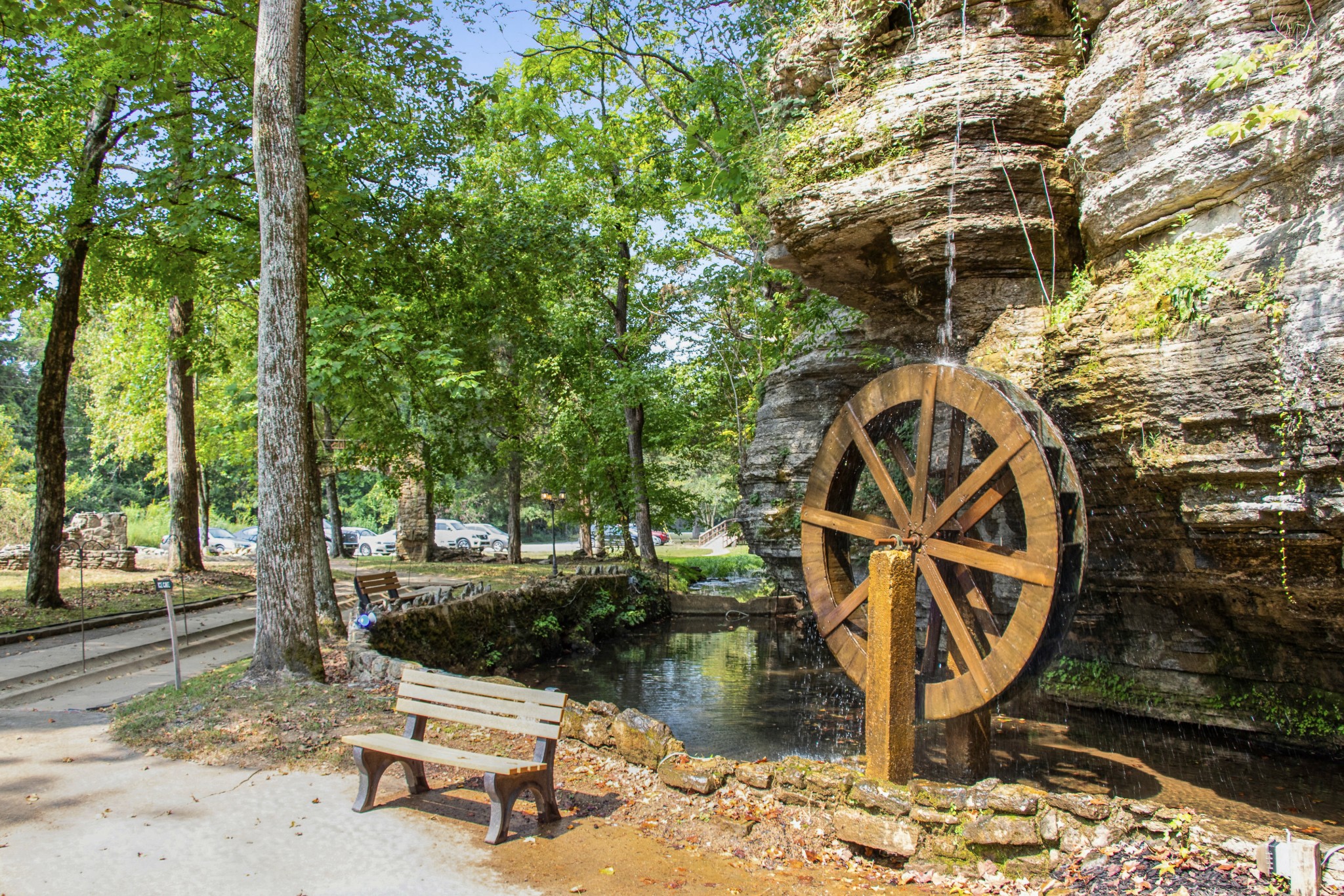 299 Natural Bridge Park Road Waynesboro, TN 38485 - Photo 2 of 63 a backyard of a house with table and chairs