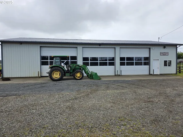 a view of a garden with lawn chairs