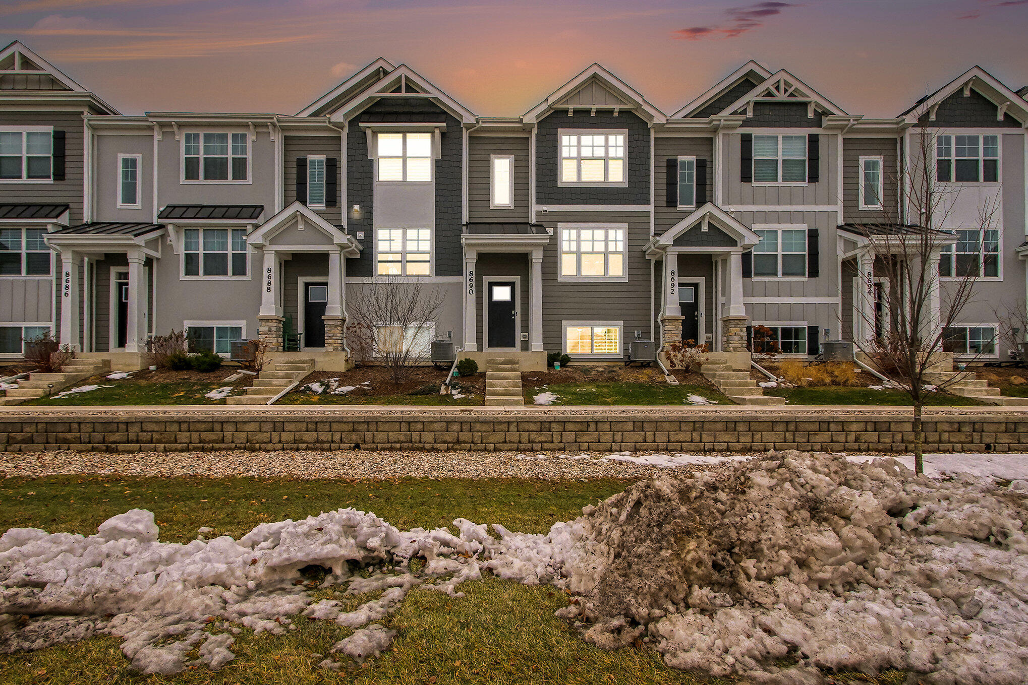 8690 Larkspur Lane St. John, IN 46373 - Photo 21 of 21 a front view of a house with a yard