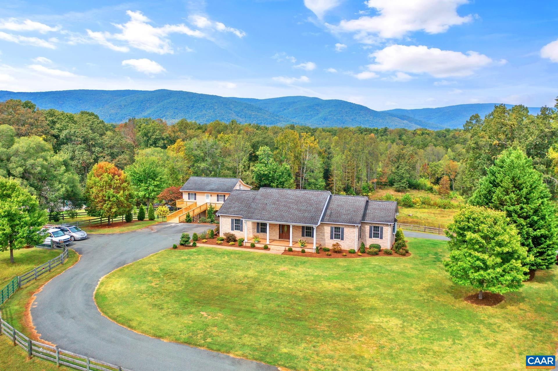 7550 Plank Road Afton, VA 22920 - Photo 2 of 49 an aerial view of a house with a garden