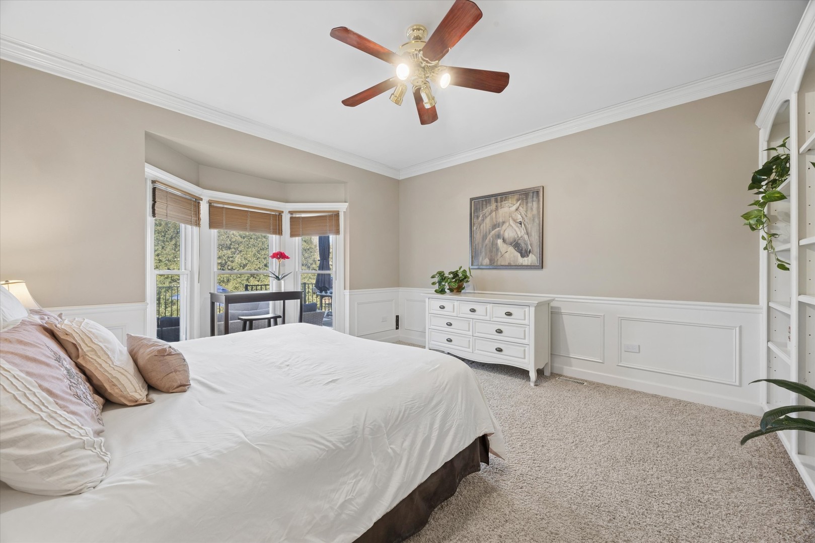 2711 Wendy Road Naperville, IL 60565 - Photo 16 of 49 a bedroom with a bed and a large window