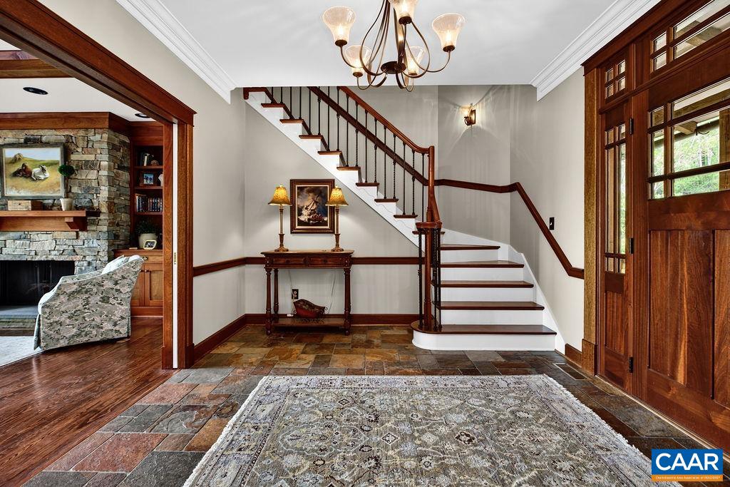 1059 Bryant Mountain Road Roseland, VA 22967 - Photo 7 of 58 a view of entryway and hall with wooden floor
