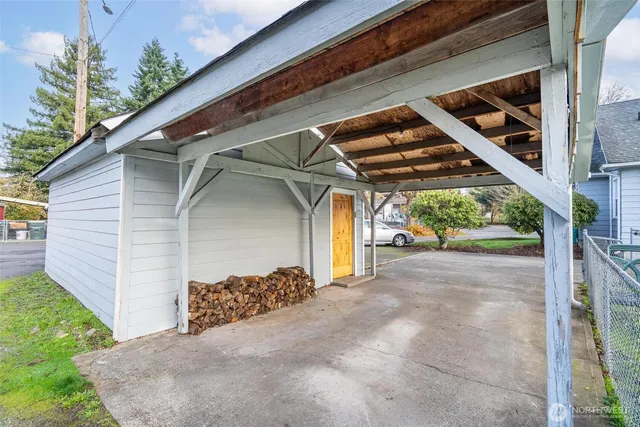 a storage and utility room