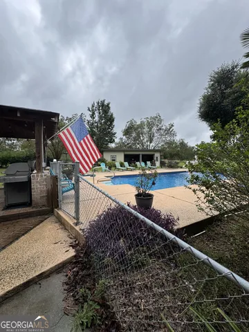 a view of a house with pool