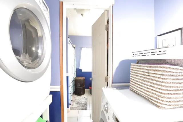 a view of a bedroom from a hallway