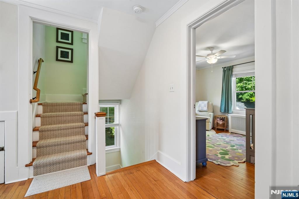72 Central Avenue Montclair, NJ 07042 - Photo 25 of 36 a view of a hallway view with wooden floor and staircase