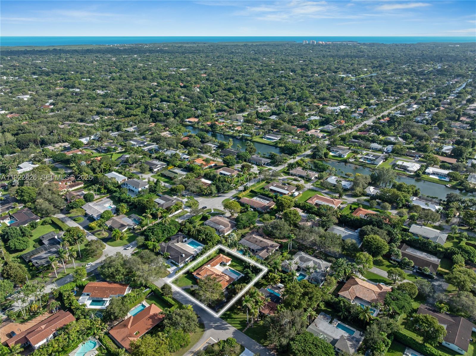 7220 Southwest 107th Terrace Pinecrest, FL 33156 - Photo 24 of 24 an aerial view of residential houses with city view