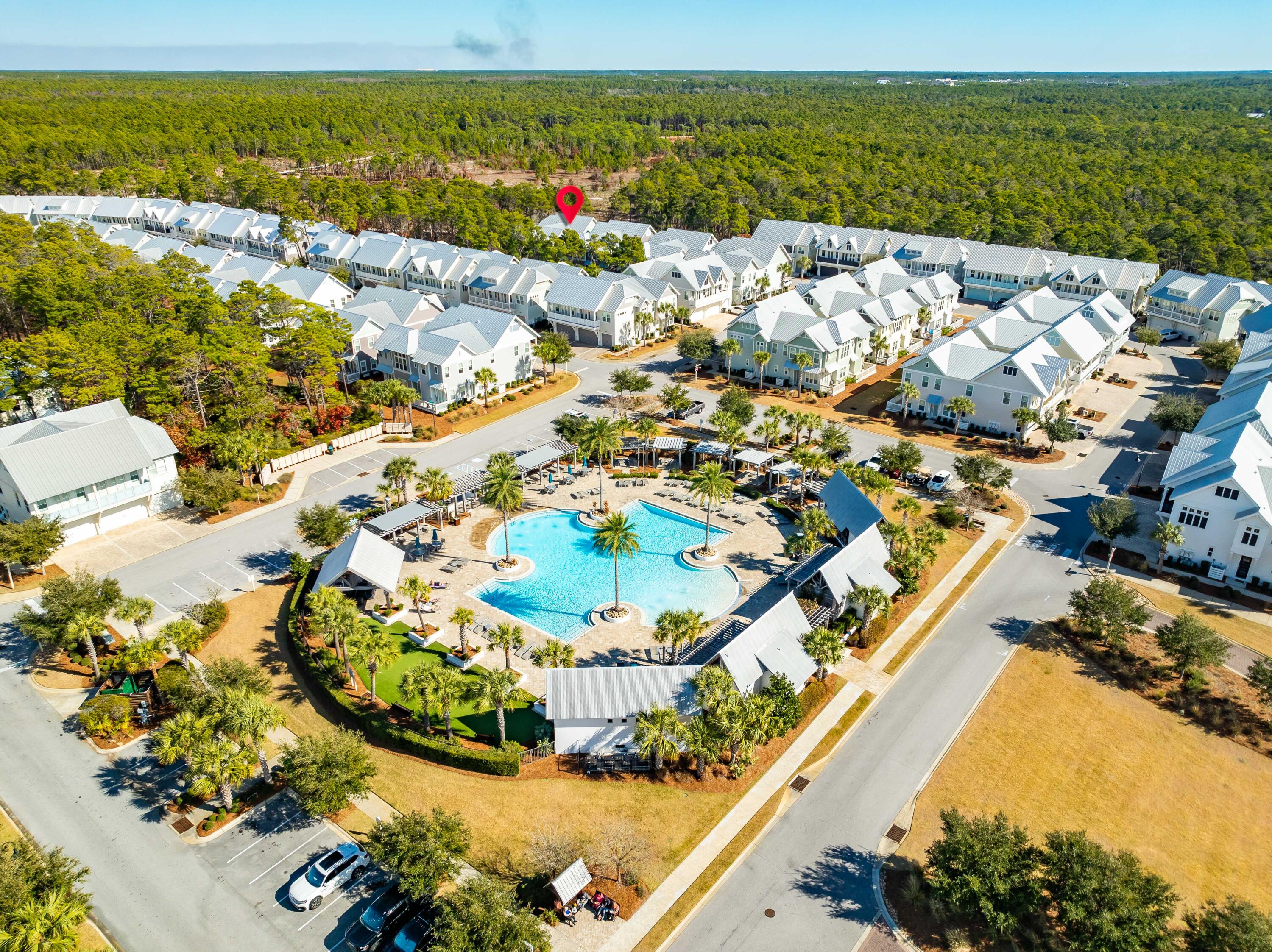 106 East Milestone Dr Inlet Beach, Unit B Inlet Beach, FL 32461 - Photo 38 of 54 106 E Milestone Unit B Aerial Marked-9