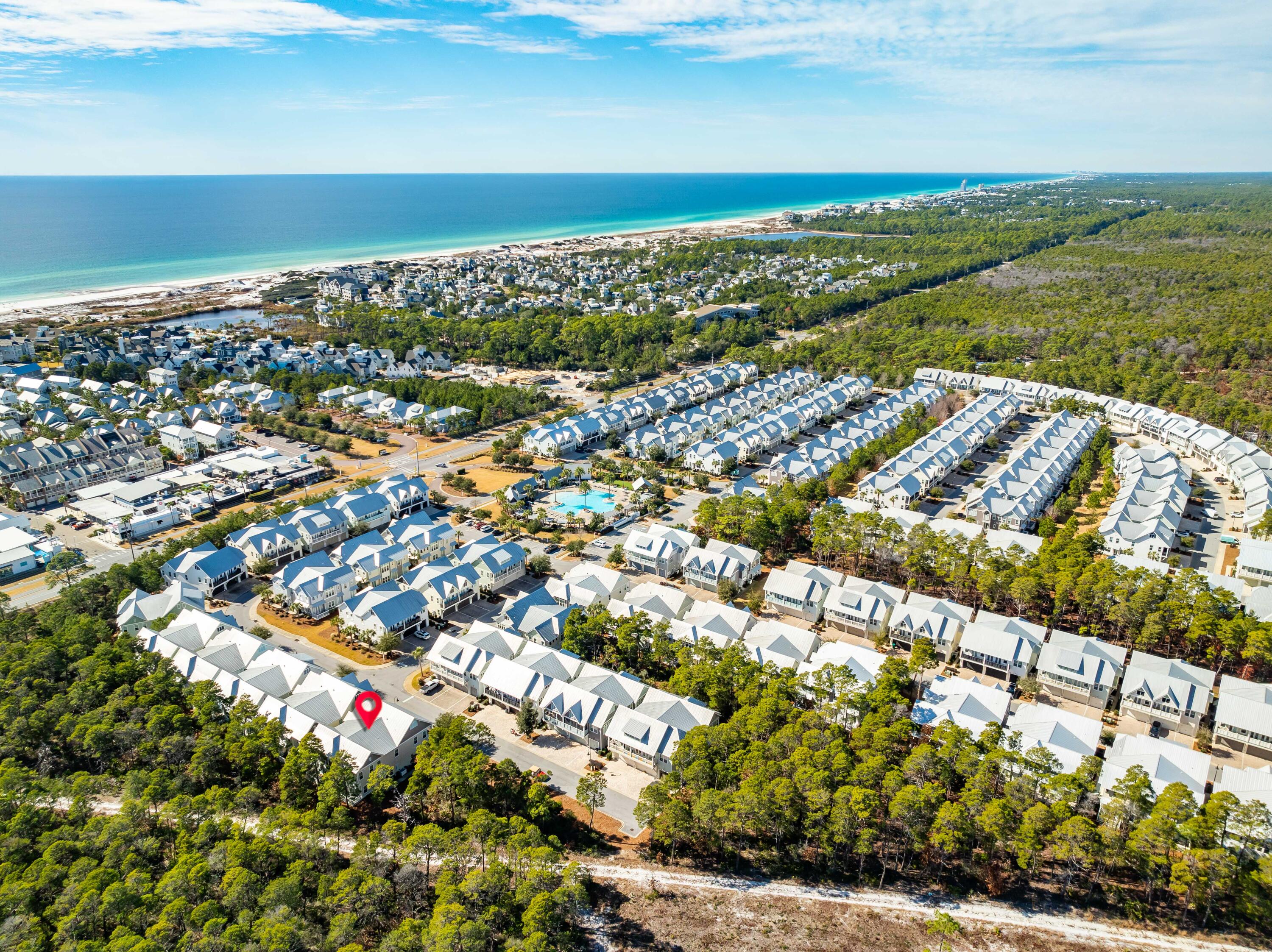 106 East Milestone Dr Inlet Beach, Unit B Inlet Beach, FL 32461 - Photo 39 of 54 106 E Milestone Unit B Aerial Marked-1