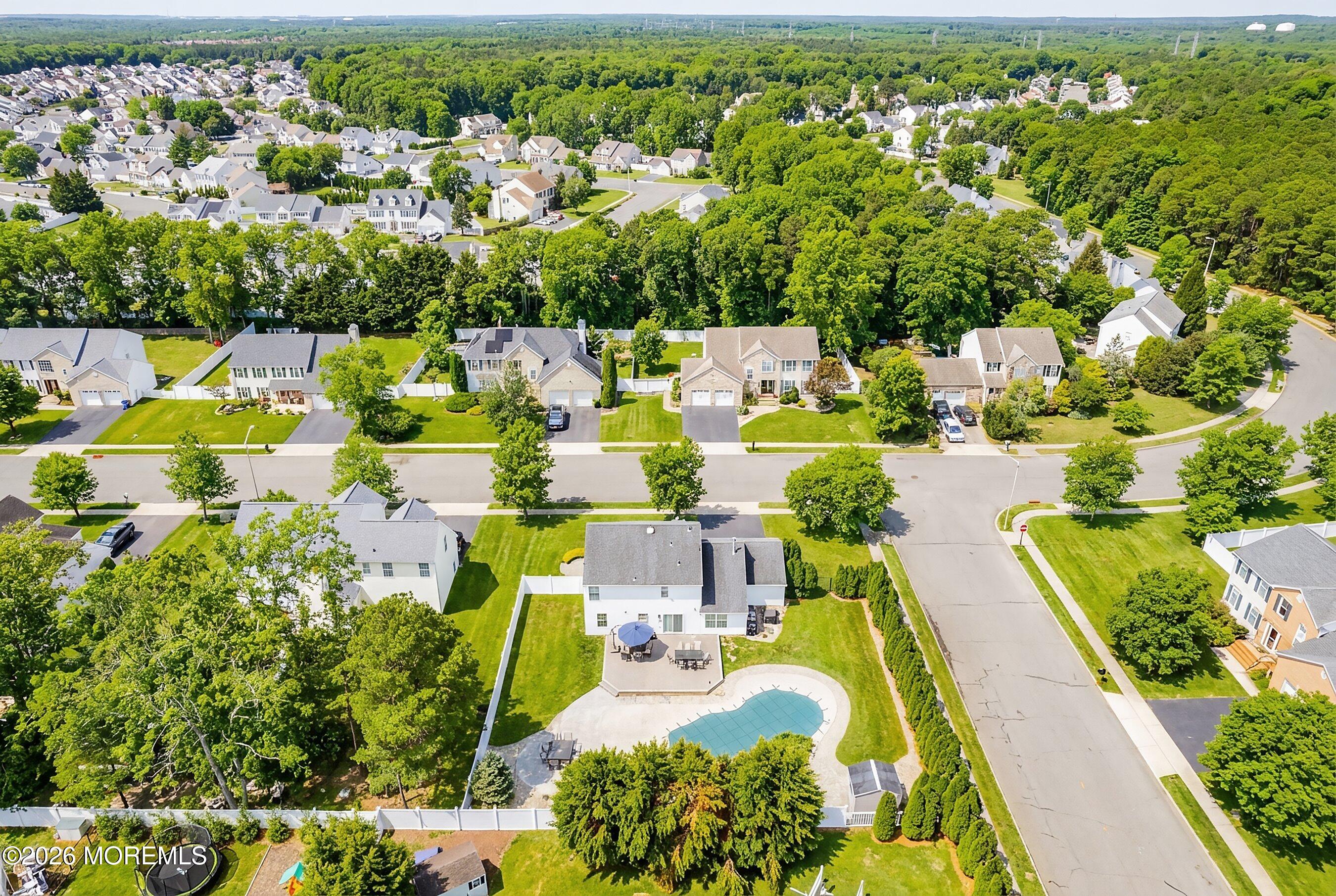 18 Carrie Drive Howell, NJ 07731 - Photo 34 of 38 43-Back Aerial Virtual Summer