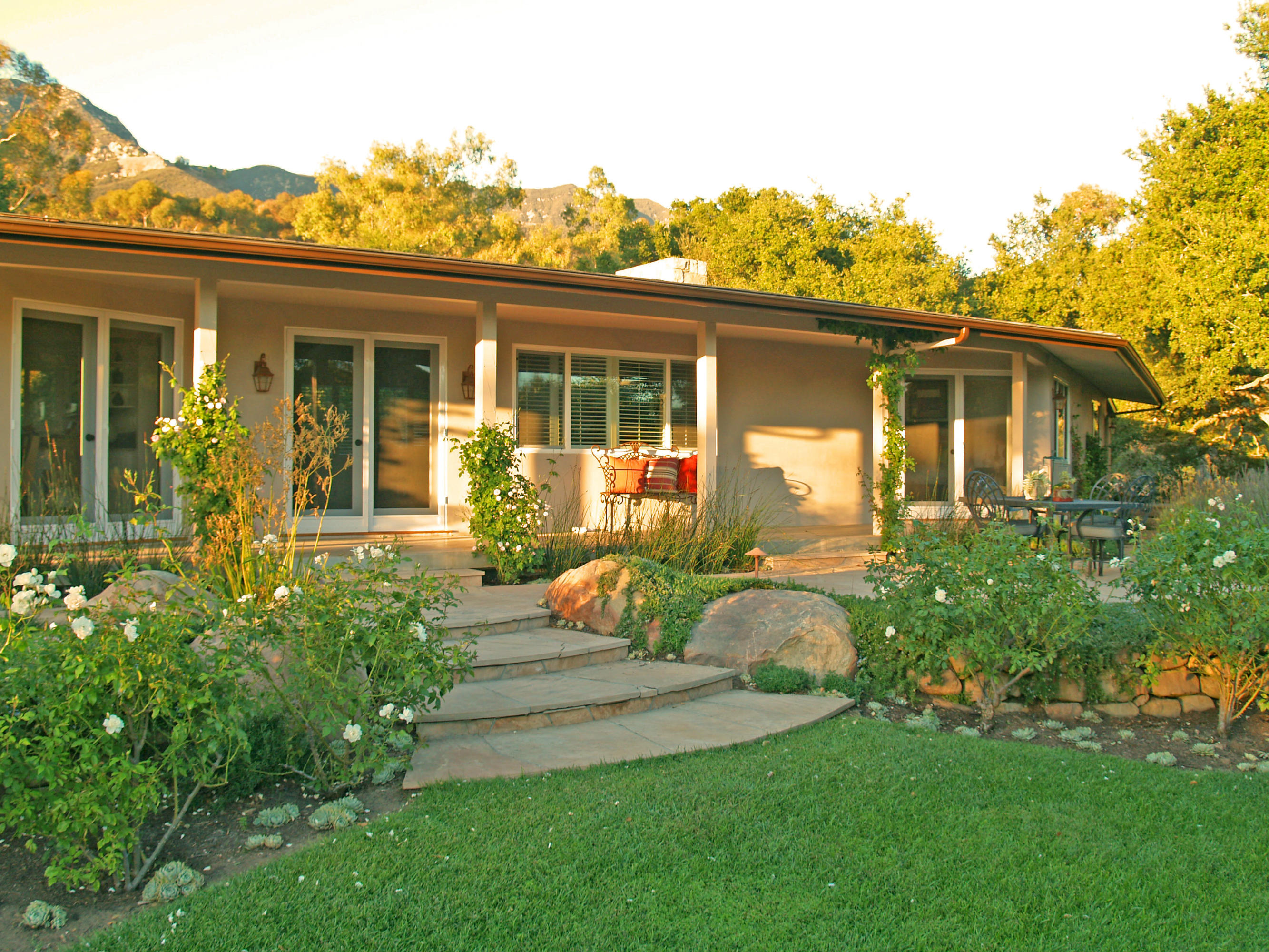 790 Ladera Lane Montecito, CA 93108 - Photo 13 of 13 a front view of a house with garden