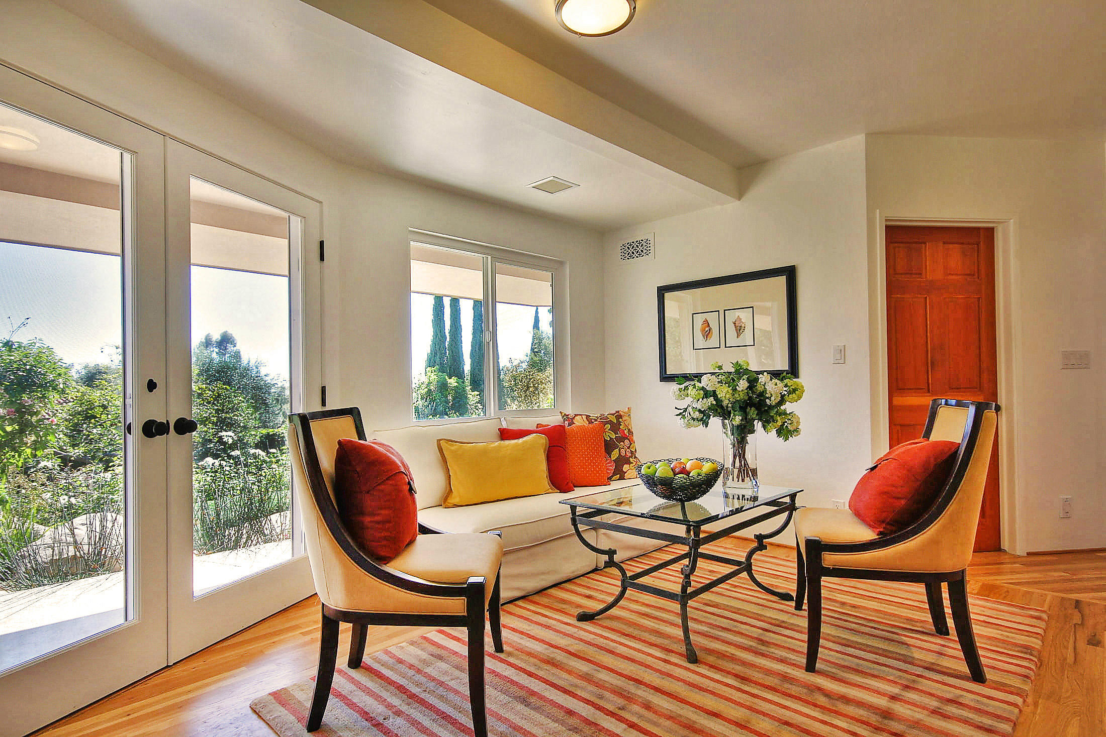 790 Ladera Lane Montecito, CA 93108 - Photo 5 of 13 a living room with furniture and a wooden floor