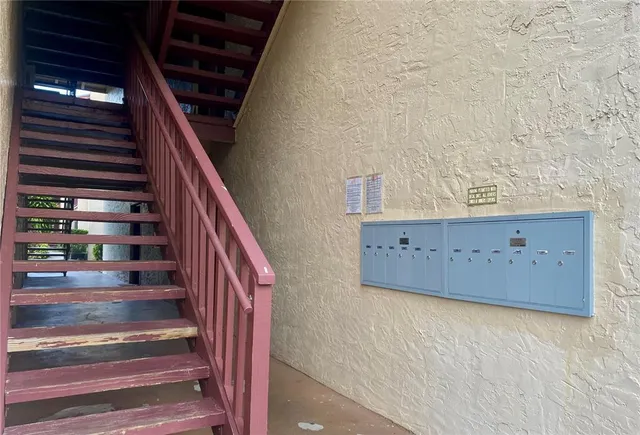 a view of an entryway with staircase