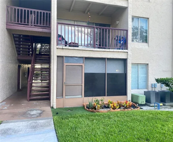 a view of front door of house