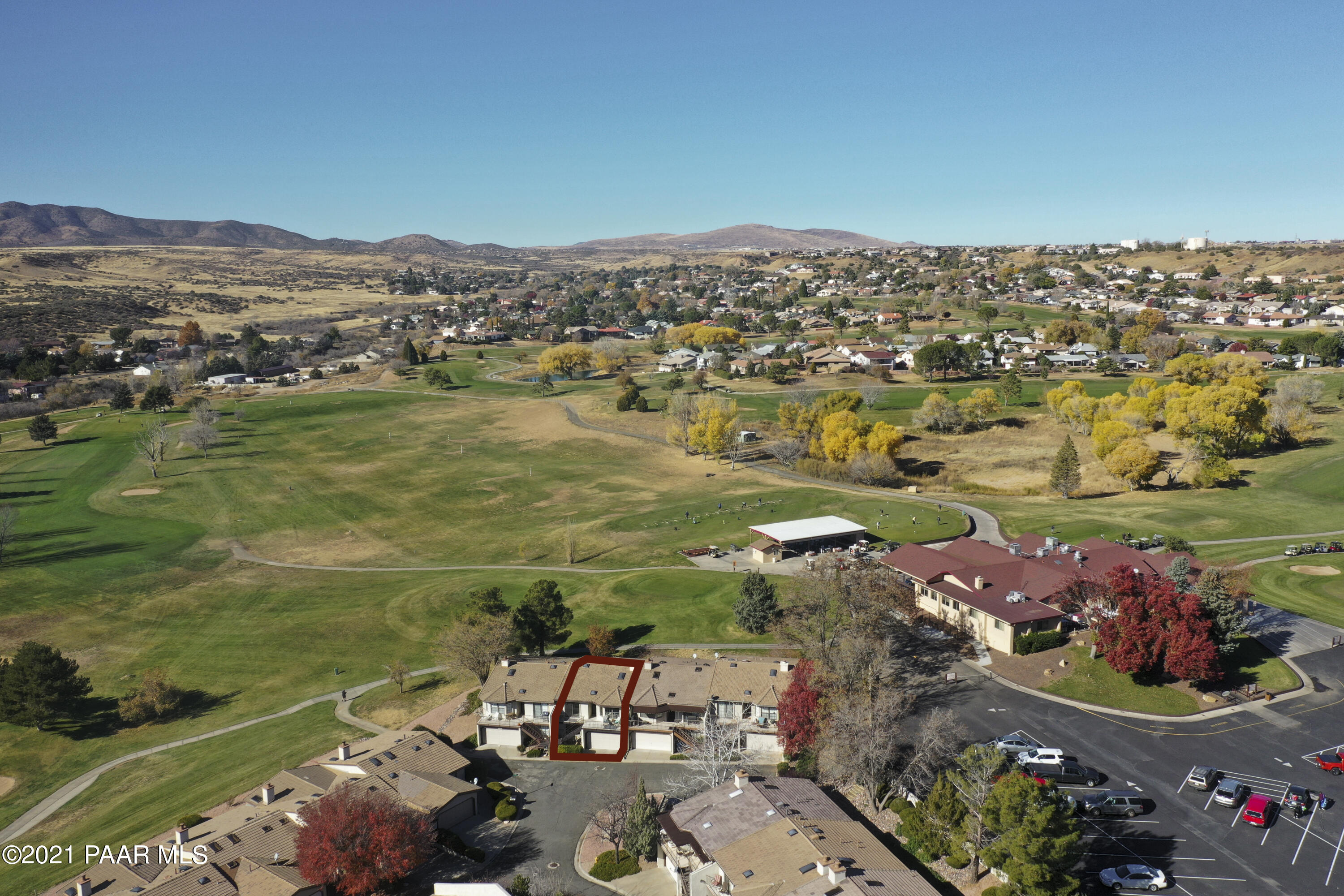 1034 Bunker Place Dewey, AZ 86327 - Photo 35 of 40 an aerial view of a houses with a lake view
