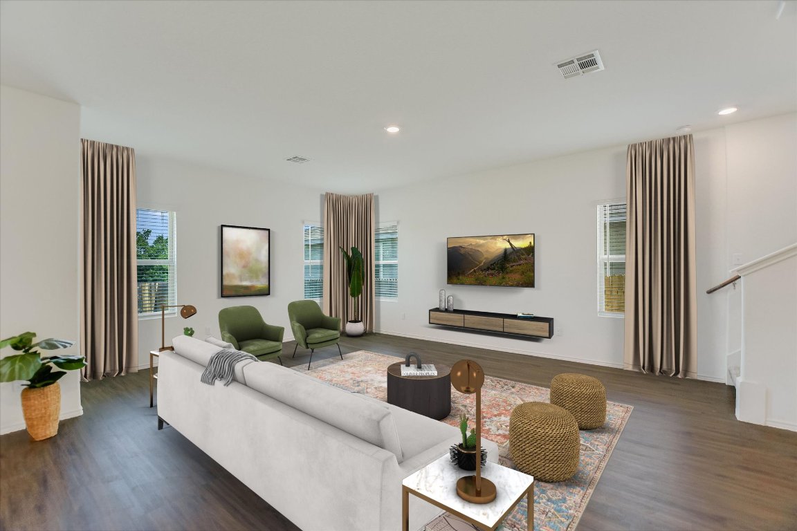 561 Greatest Gift Way Jarrell, TX 76537 - Photo 4 of 32 Living area (staged)