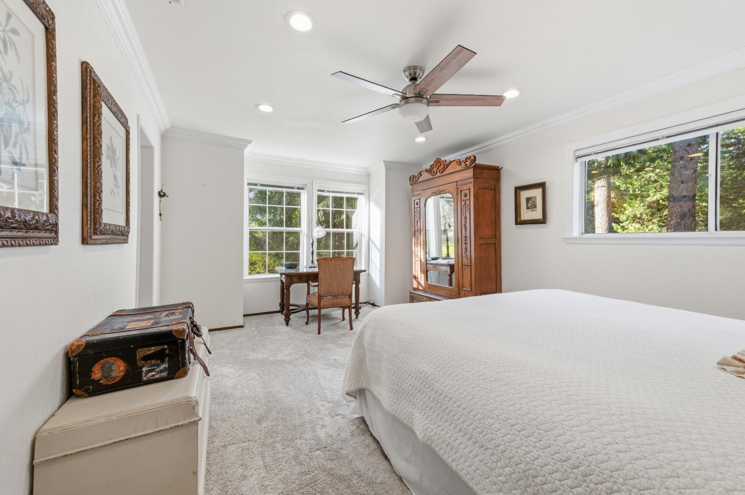 21 Spring Street Sierra City, CA 96125 - Photo 12 of 30 a bedroom with a bed and a window