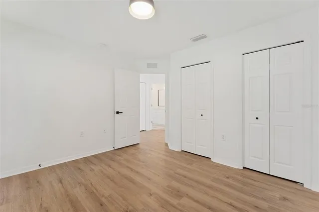 a view of a porch with a swing